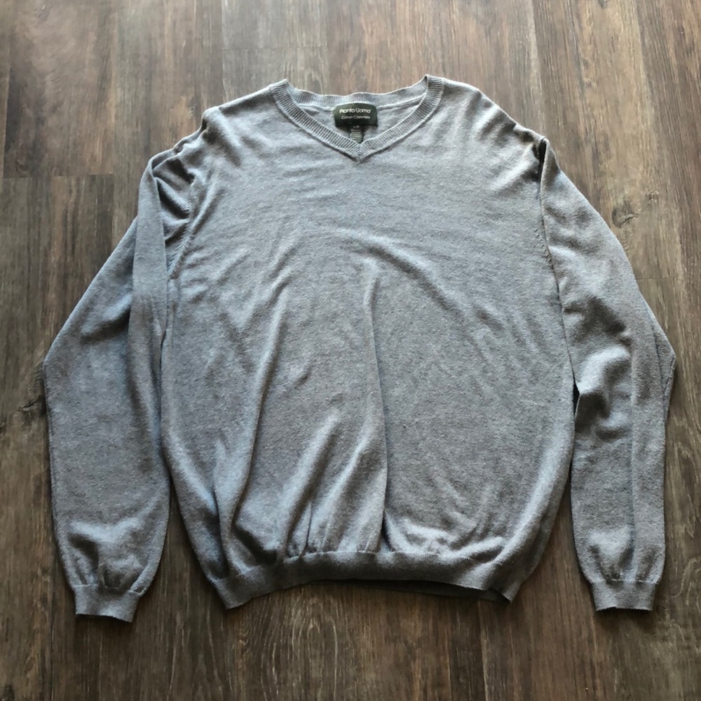 Pronto Uomo men’s cotton cashmere sweater size L